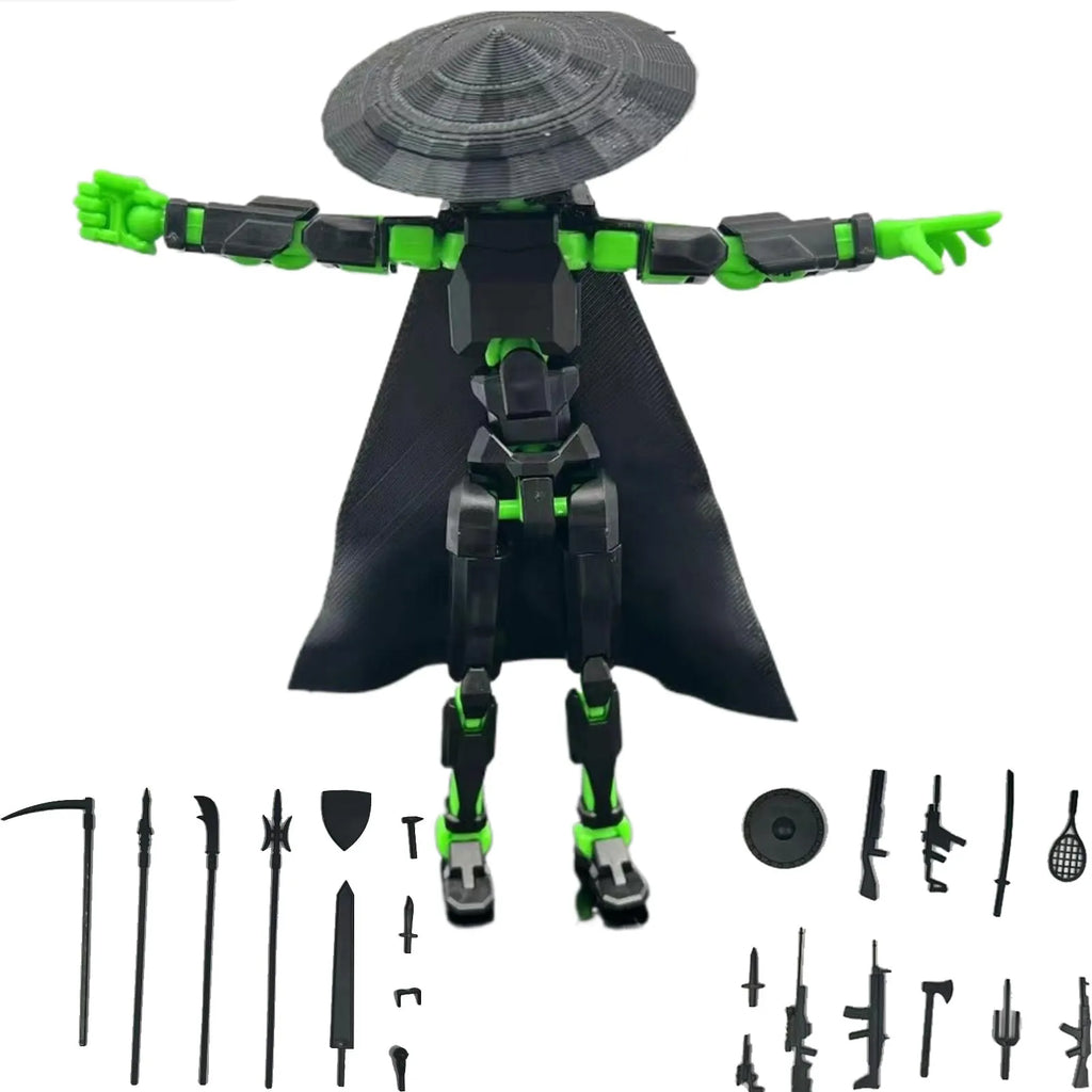 Lucky 13 3D Printed Movable Robot Action Figure & DIY Mannequin Robot Action Figure Oasis Select B One Size