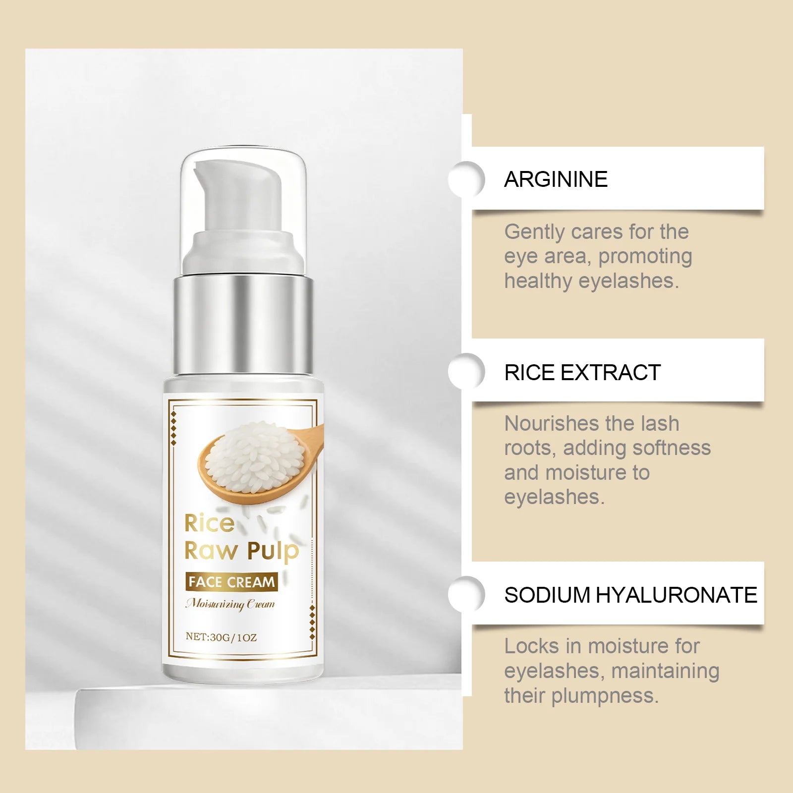 Rice Moisturizing Face Cream – Hydrating & Travel-Friendly Face Moisturizer Oasis Select
