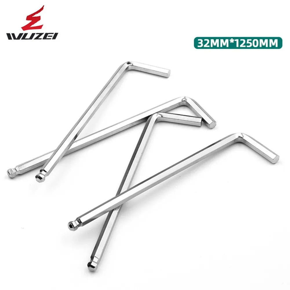 1250*32*5MM Inner Hex Keys 90 Degree Angle Ball Point Head Large Long Arm Steel Car Repair Equipment Machinery Oasis Select