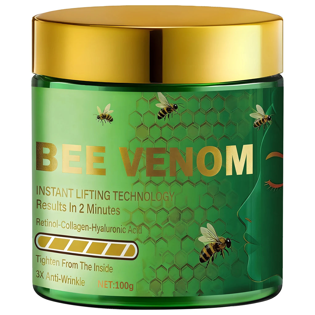 Bee Venom Lifting Cream – Anti-Wrinkle Retinol & Collagen Anti-Aging Face Cream Oasis Select green 100g