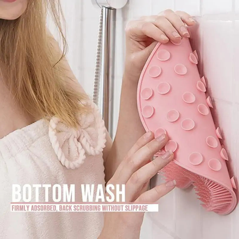 Foot Scrubber Shower Mat Bathroom Back Washer Pad Quick-Dry Shower Foot Scrubber Mat for Bathroom Bathtub Hotel Poolside Oasis Select