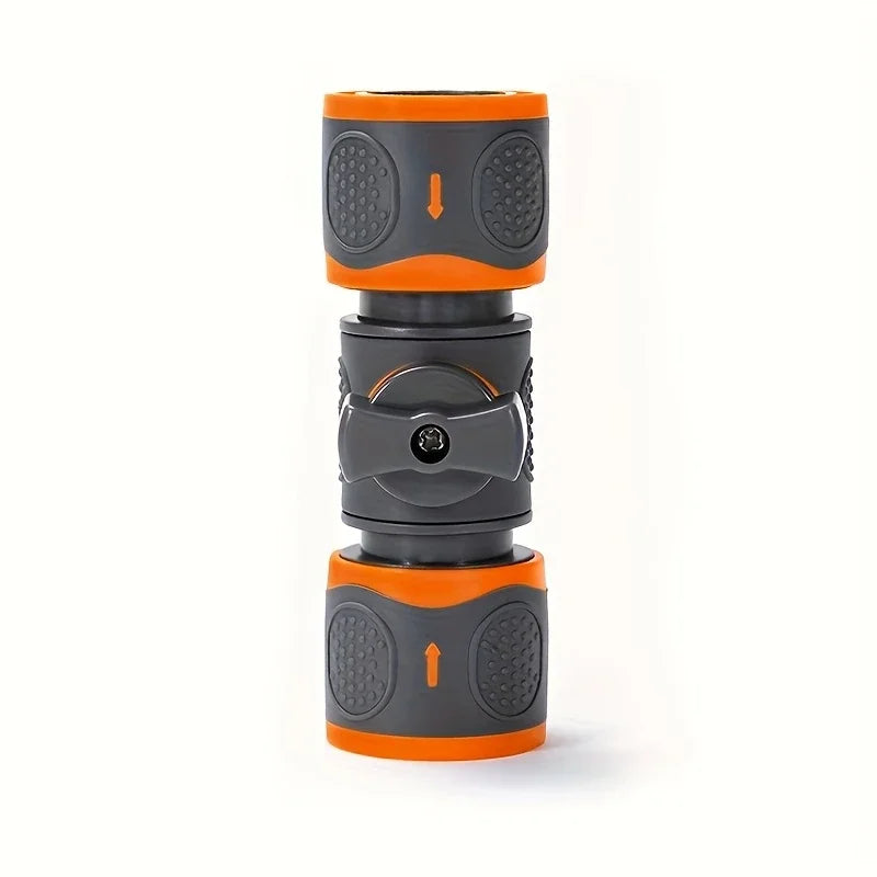 1-PC Double-End Quick Connect with Shutoff Valve - Universal Garden Hose Adapter for Spray Guns & Watering Oasis Select Default Title