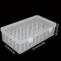Clear Plastic Sewing Thread Storage Box With 42 Slots Craft Spool Holder For Embroidery Quilting Supplies Fridge Container Oasis Select clear