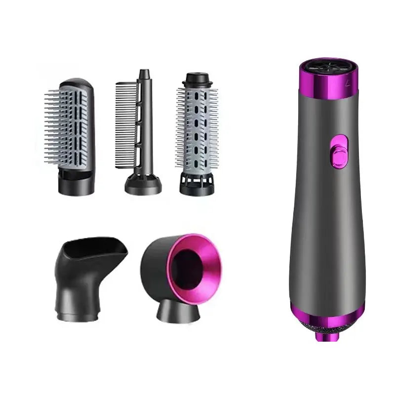 Hair dryer comb professional curling iron 3 in 1 hot air comb curling straightener roller hair dryer hair dryer brush Oasis Select 5in1Black EU