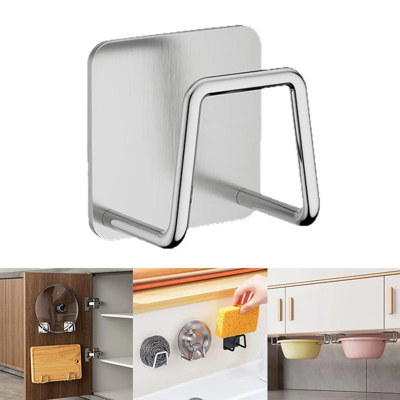 Stainless Steel Basin Hooks, No-drill Bathroom Basin Storage Rack, Suitable For Bathrooms, Homes, And Kitchens Oasis Select