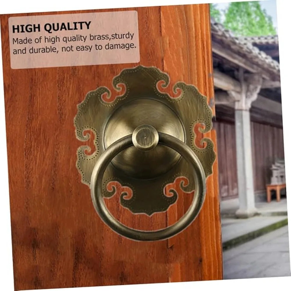 Cabinet Retro Handle Door Antique Alloy Handle Drawer Pull Ring Wood Case Handle Hanging Ring For Home Furniture DIY Decoraction Oasis Select