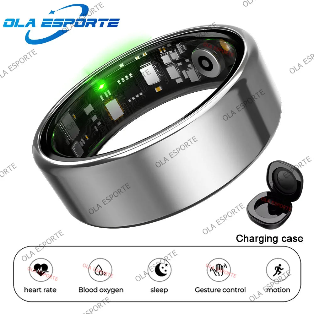 Smart Ring 2025 – Heart Rate, SpO2 & Sleep Tracker | 5ATM