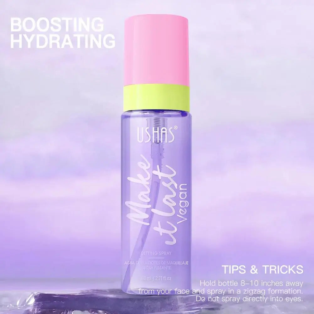 80ml Oil Control Setting Spray Waterproof Makeup Fixer Hydrating Face Mist Long Wear No Smudge Oasis Select
