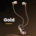S30 Collar-Clip Bluetooth Headset Wireless Headphones With Mic HD Calling BT Earphones Variable Sound Earbuds Support Oasis Select Gold