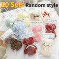Teddy Bear Towel Cake Gift Set Novelty Bath Towel for Wedding Party Favors MotherDay Birthday Ready to Gift in Clear Bag Oasis Select Random 10pcs