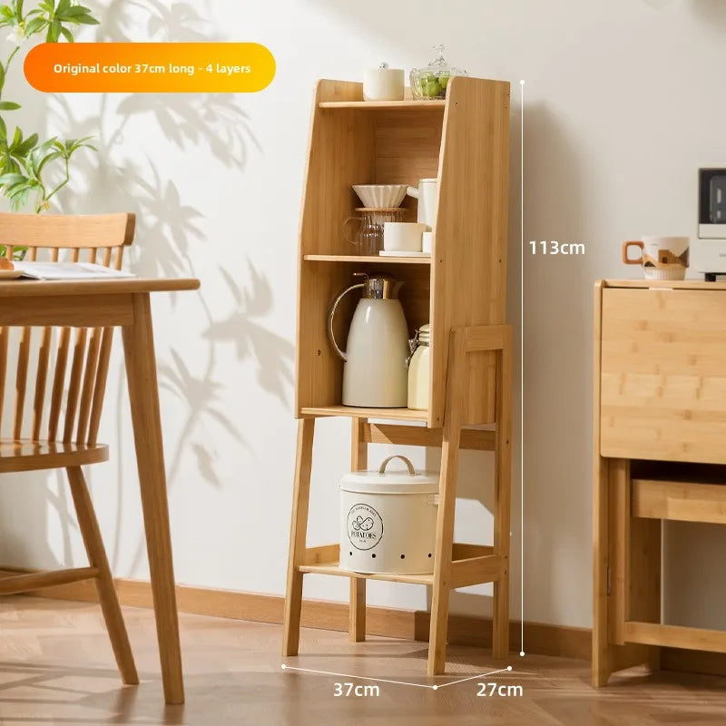 Kitchen rack Floor-to-ceiling multi-layer locker Edge storage cabinet Household multi-functional narrow gap crevice frame Oasis Select Primary medium