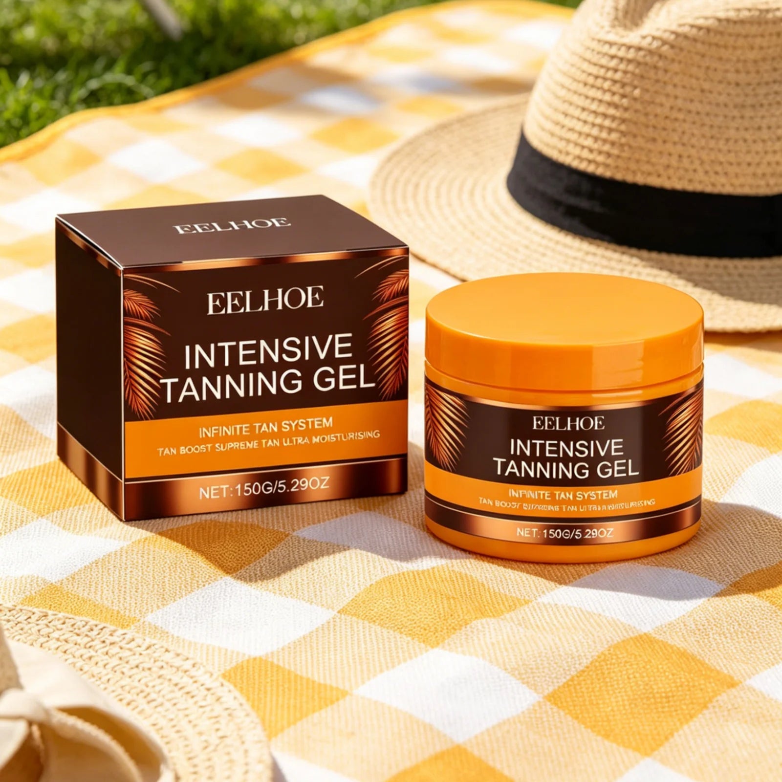 EELHOE Intensive Tanning Gel Long Lasting Moisturizing Smoothing Skin Softening Even Skin Tone Gentle Formula Self Tanning Gel Oasis Select