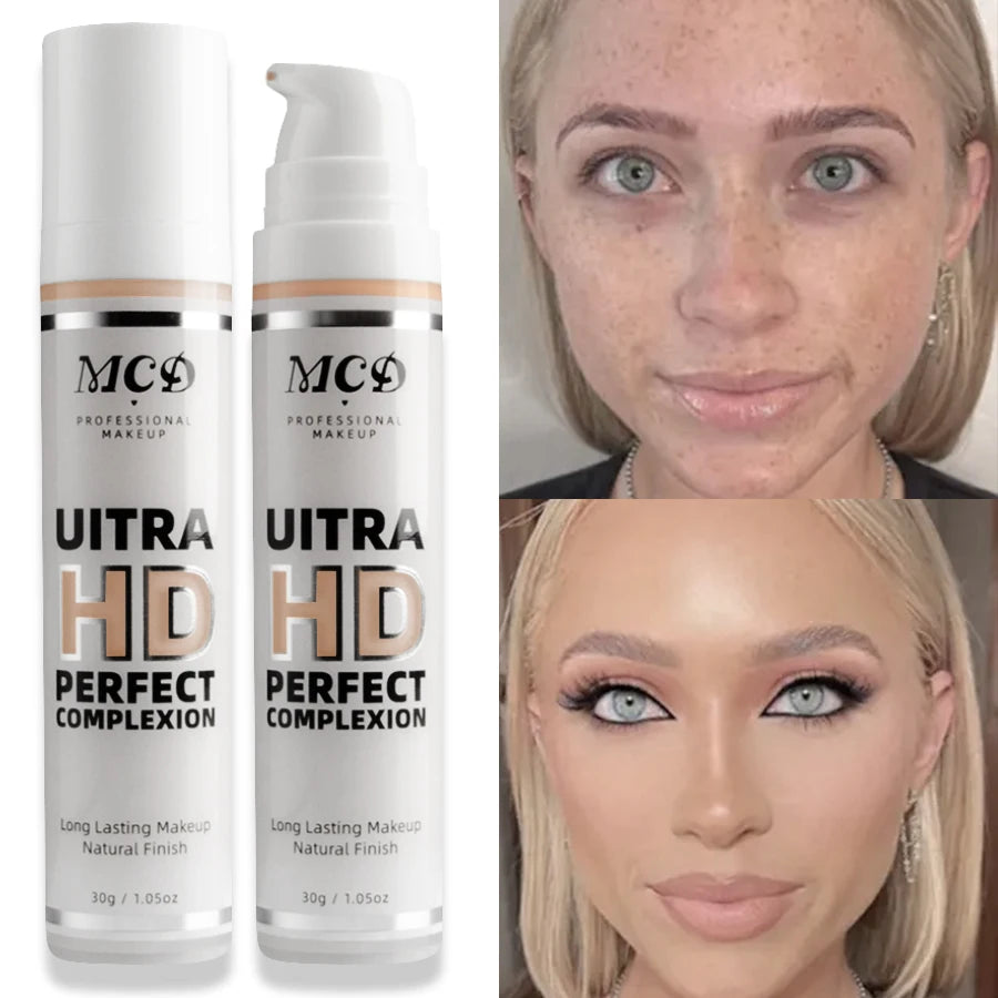 MCD 9-Shade Full Coverage Liquid Foundation | Natural Matte