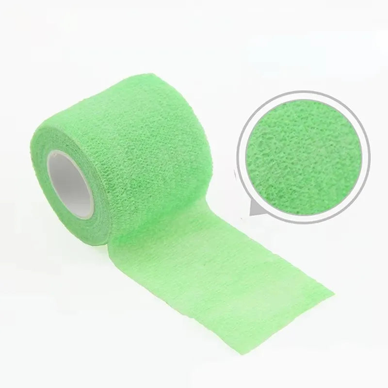 1Rolls Self Adhesive Elastic Sports Bandage Wrap - Joints & Limbs & Pet Protection | Athletic Injury Tape | Compression Strap Oasis Select Light green 2.5cm
