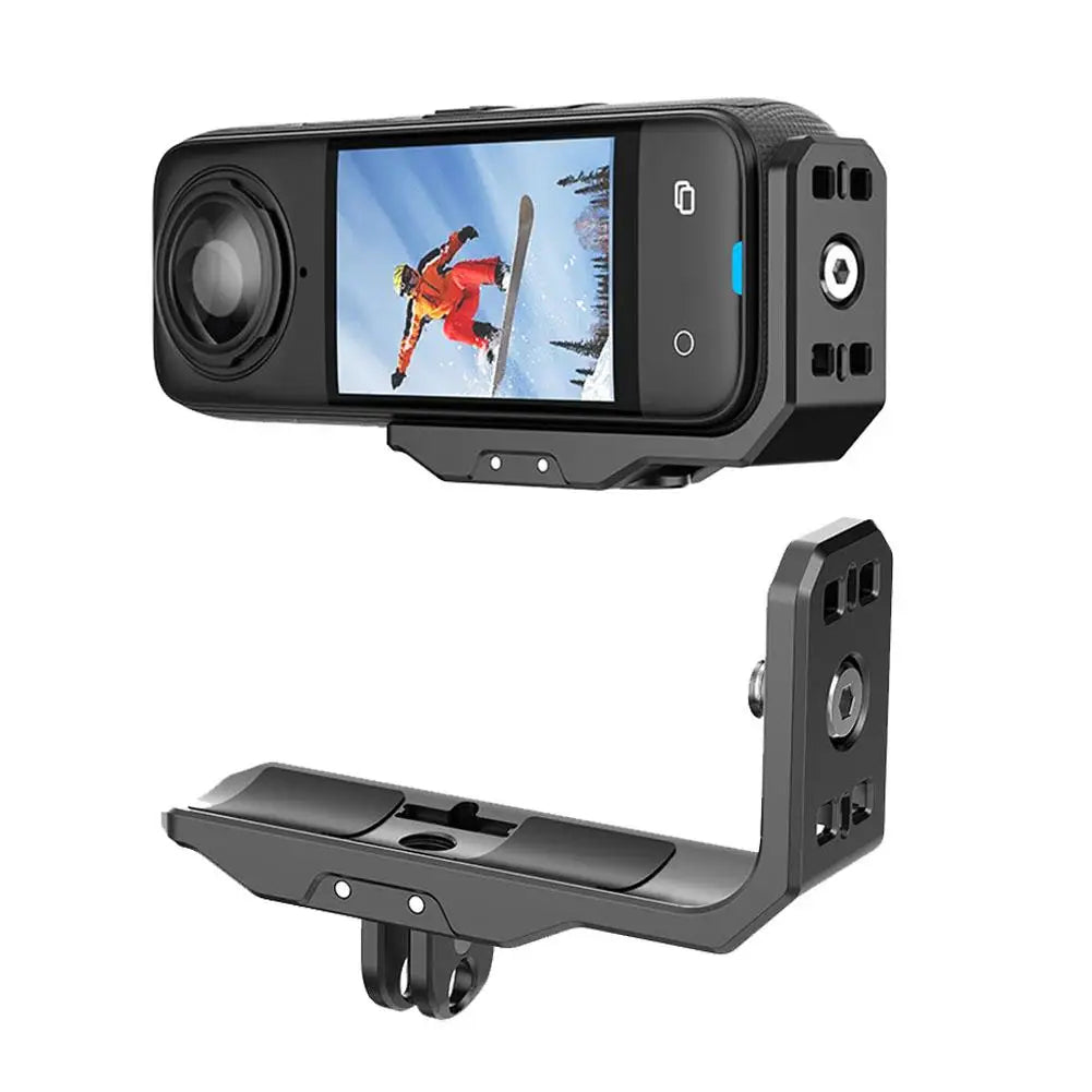 Magnetic Mount Adapter For Insta360X5/4 Horizontal And Vertical Shooting Bracket For Insta X5 Sports Camera Accessories L-Shaped Oasis Select