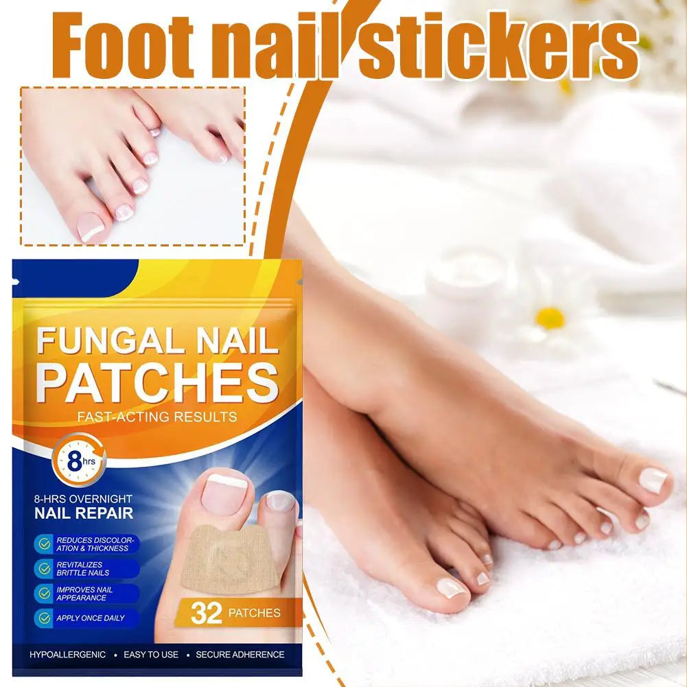 2/4 Packs Toenail Fungus Patch Waterproof Nail Repair Patches Nail Ingrown Correction Sticker for Discolored Damaged Nail 21pcs Oasis Select