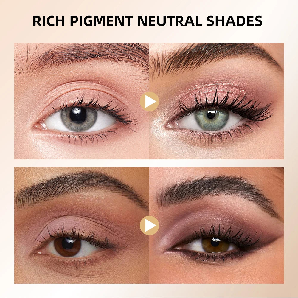 Soft Glow Eyeshadow Palette 14 Color Tones Natural Gentle Long lasting Eye Makeup Effect High Color Rendering Eyeshadow Palette Oasis Select