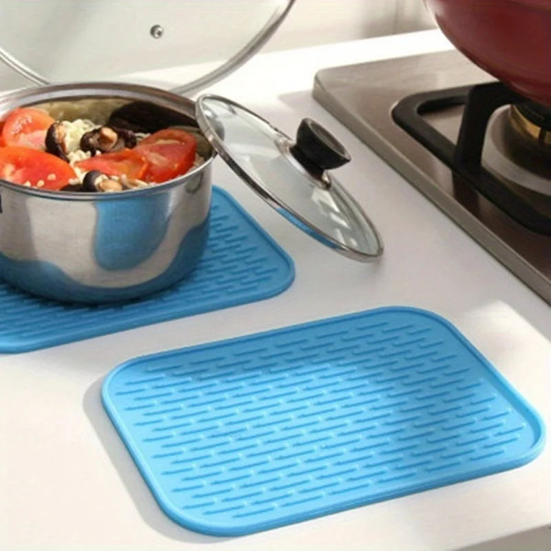 1PC Silicone Mat for Hot Pans Multifiction Mat - Heat Resistant Silicone Mat - Durable & Flexible Hot Pads for Kitchen Counter Oasis Select