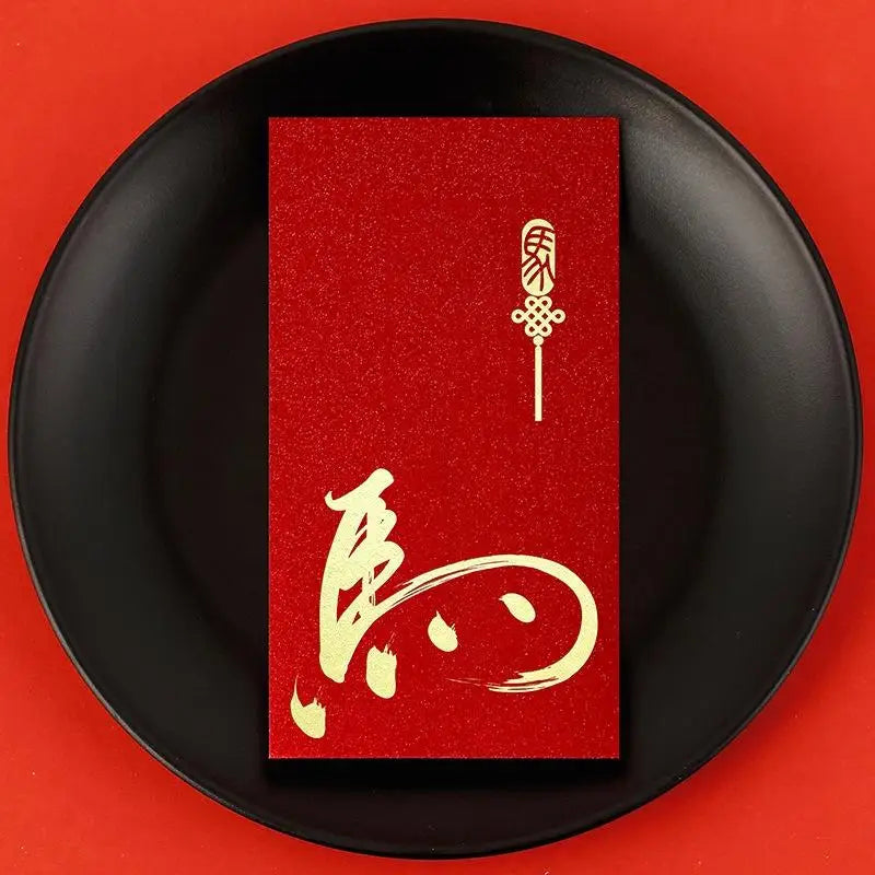 6pcs Pack 2026 Year Of The Horse Chinese New Year Lucky Money Envelopes, Cartoon Red Packet For Spring Festival Oasis Select B16