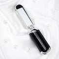 Crystal Foldable Hair Brush with Mirror – Compact Pocket Size Foldable Hair Brush Oasis Select SZ223