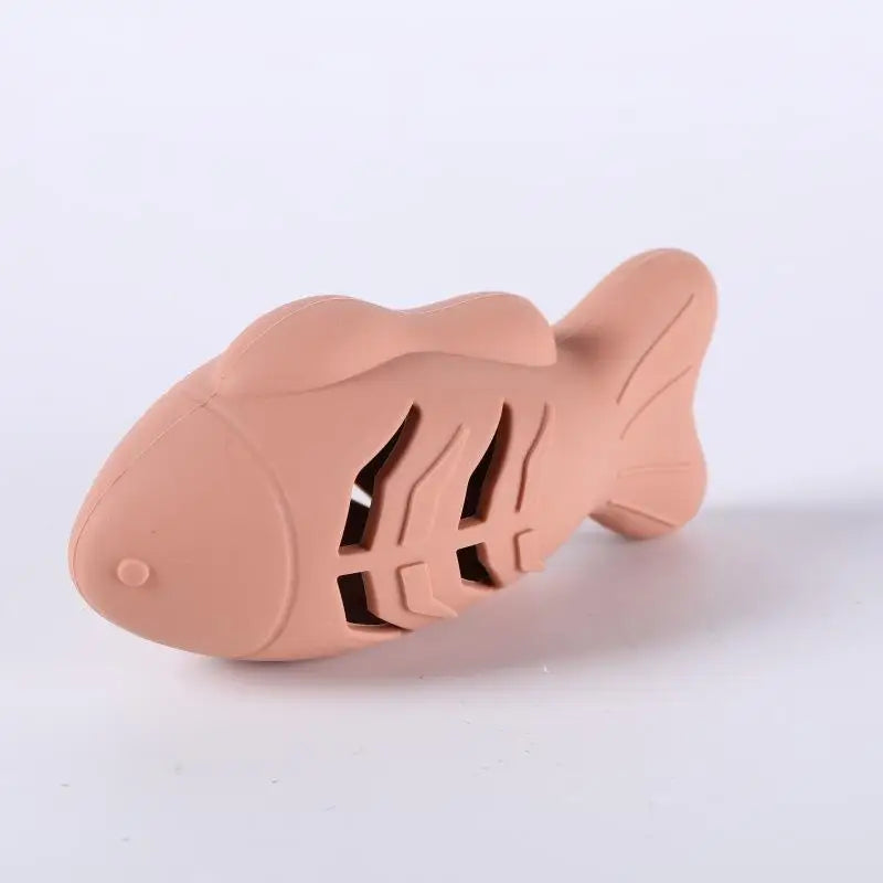 Small Fish Hiding Food Grinding Teeth Entertainment Pets Interactive Toys Durable Bite-Resistant Silicone Hide Snacks Pets Toy Oasis Select A9