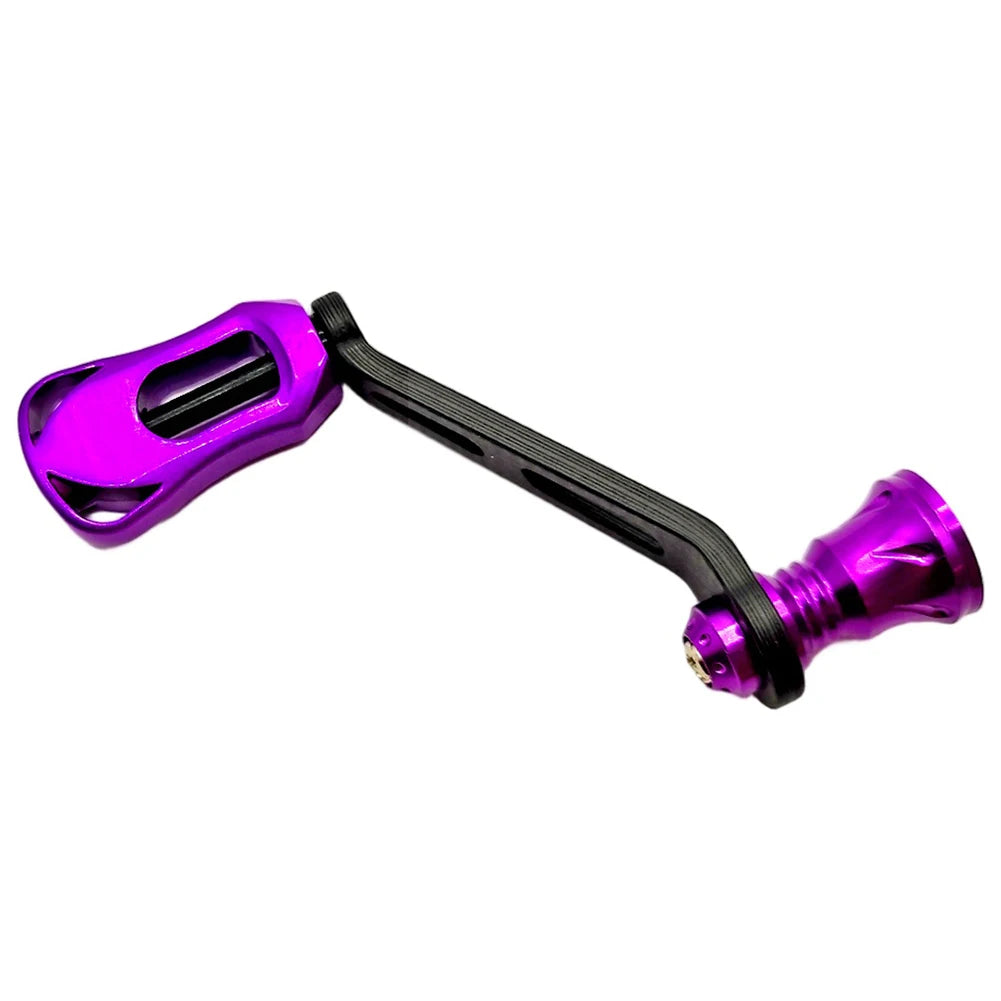 70MM Carbon Fiber Knob Single Handle For Daiwa For FUEGO Rocker Arm Handle Screw In Spinnings Reel Replacement Fishing Tools Oasis Select Purple