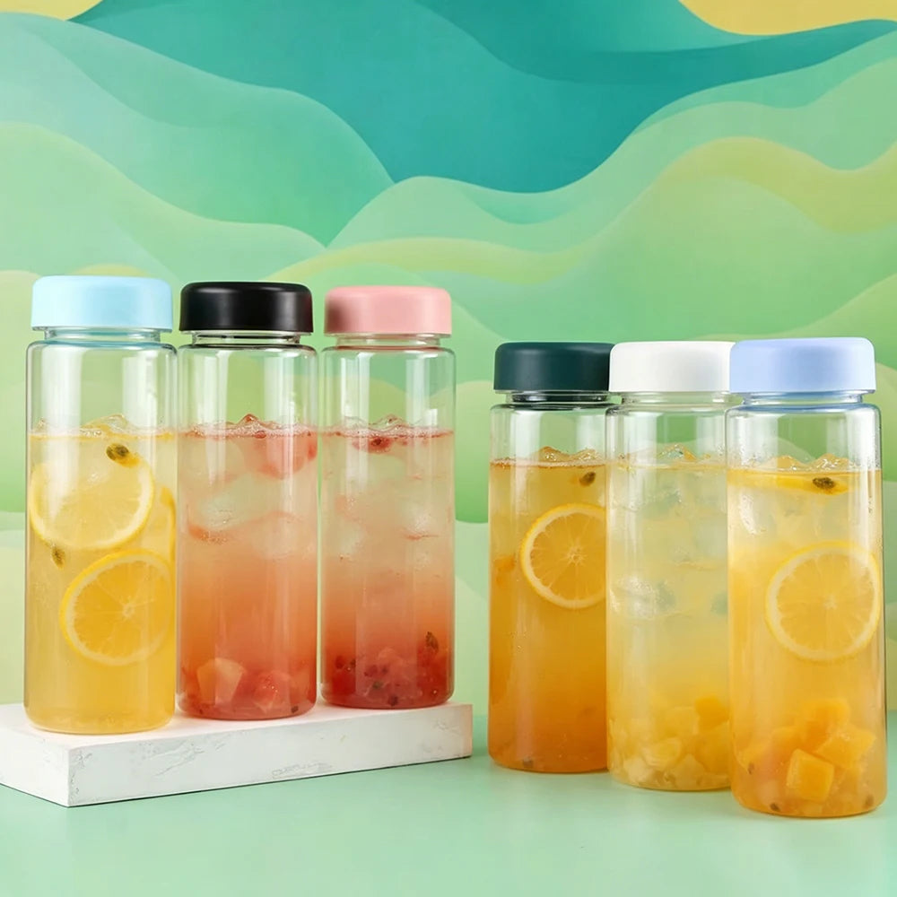 500ML Transparent Water Bottle, Portable Water Cup with Strap for Outdoor Sports Fitness, Travel Fashion Bottle Water Bottle Oasis Select