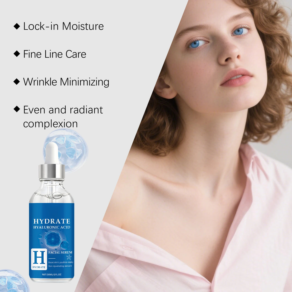 Hyaluronic Acid Face Serum – Deep Hydration, Fragrance Free Hydrating Face Serum Oasis Select