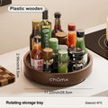 360-degree rotating desktop storage box—a practical, multi-purpose storage solution perfect for the kitchen and living room Oasis Select Brown