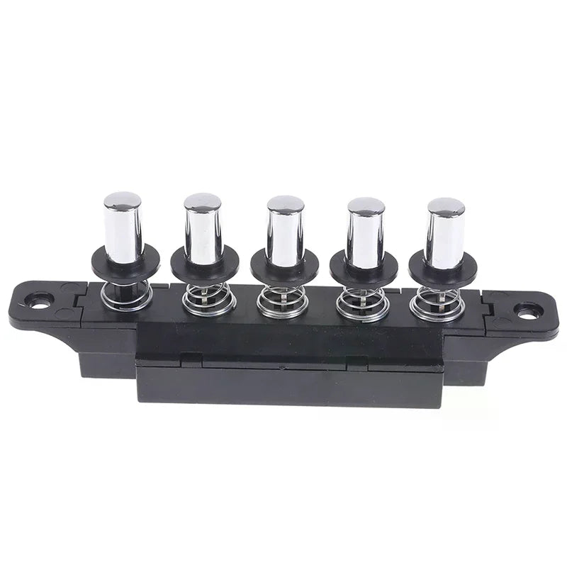 Silver Five-Position Plug-In Button Switch for Range Hood - Kitchen Appliance Control Panel Oasis Select