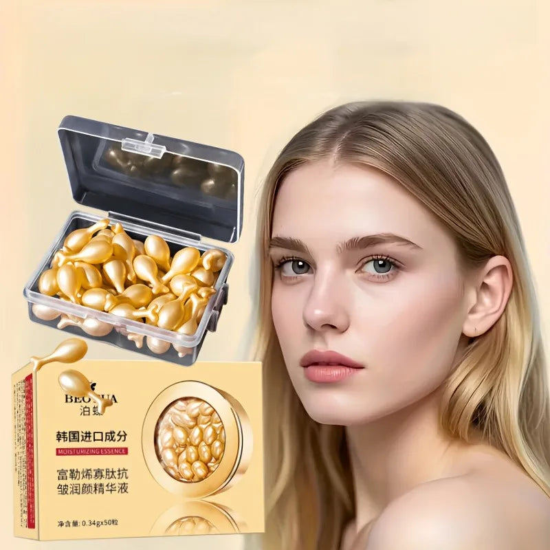 50 Hyaluronic Acid Facial Capsules – Fragrance-Free Serum Facial Essence Capsules Oasis Select Default Title