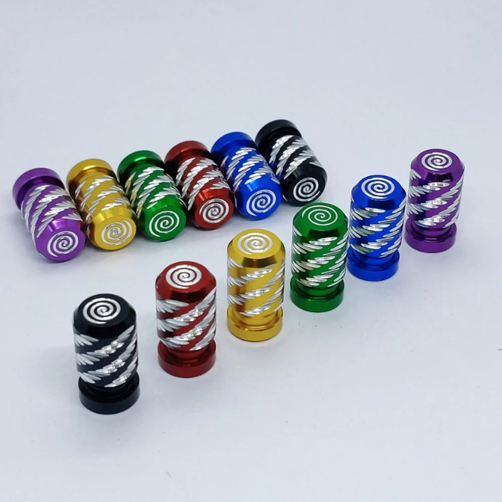4Pcs Tire Valve Stem Cap Cover Metal Tire Air Caps Corrosion Resistant Leak-Proof Wheel Tyre Stem Covers for Car Motorcycle Bike Oasis Select