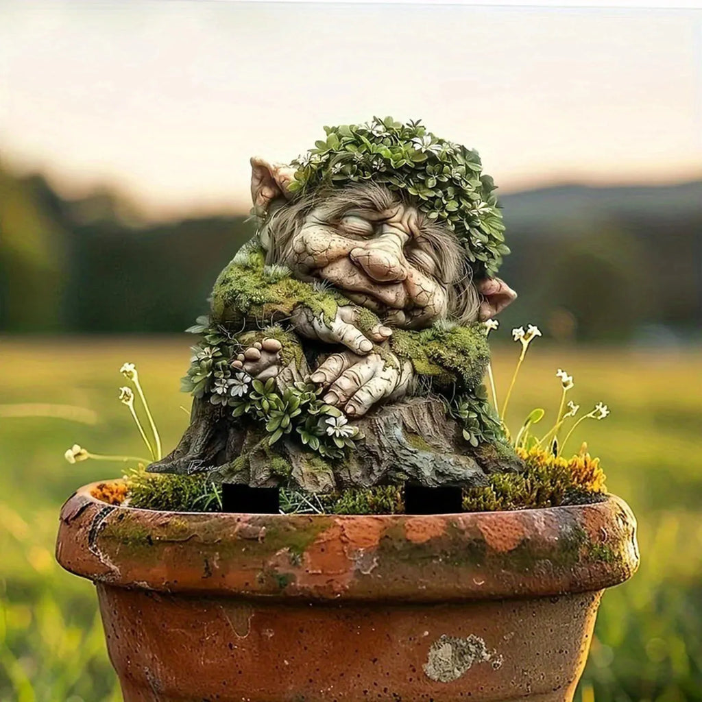 2D Flat Tree Elf Garden Stake – Waterproof Outdoor Lawn Decor Garden Stake Decor Oasis Select