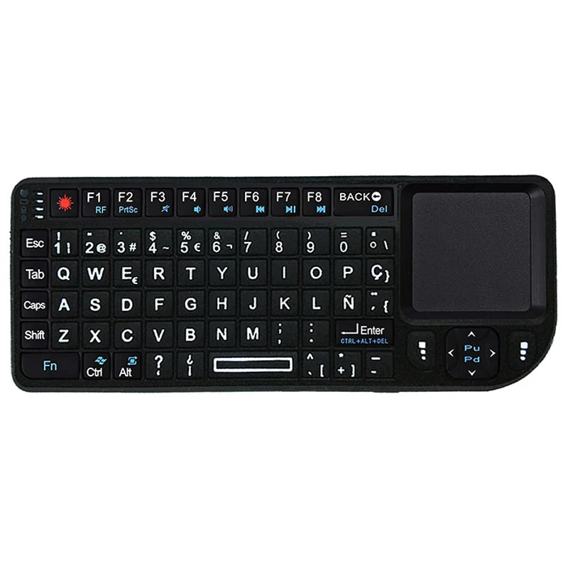 AyeBeau RGB Mini Wireless Keyboard Touchpad | French Spanish Russian