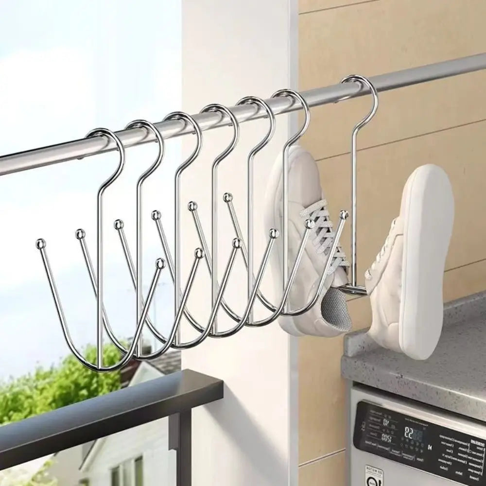 Hanging Shoe Drying Rack – Stainless Steel Space-Saving Hook