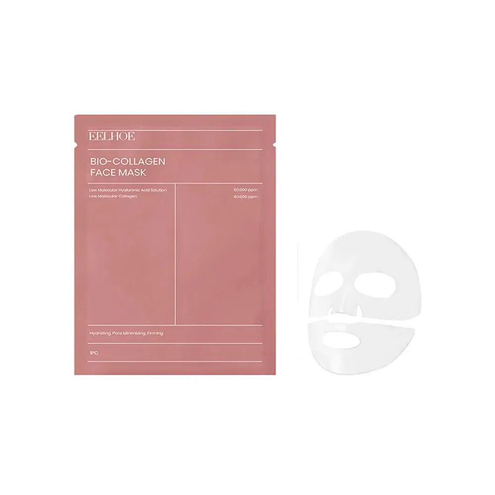 1/5/10PCs Bio Collagen Face Mask Shrink Pores Deep Hydrating Overnight Mask Moisturizing Refreshing Brightening Face Skin Care Oasis Select 1PC