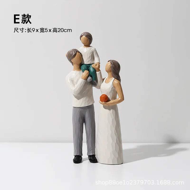 Figure Figure Tabletop Decoration Living Room Home Room Decoration Arts and Crafts Creative Wedding Wedding Gift Oasis Select E