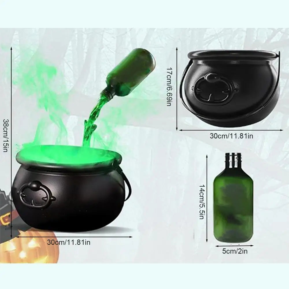 Cauldron Bowl Halloween Party Decorations Outdoor Lighted Holiday Displays for Indoor Summer Dining Kitchen Home Room Classroom Oasis Select Black