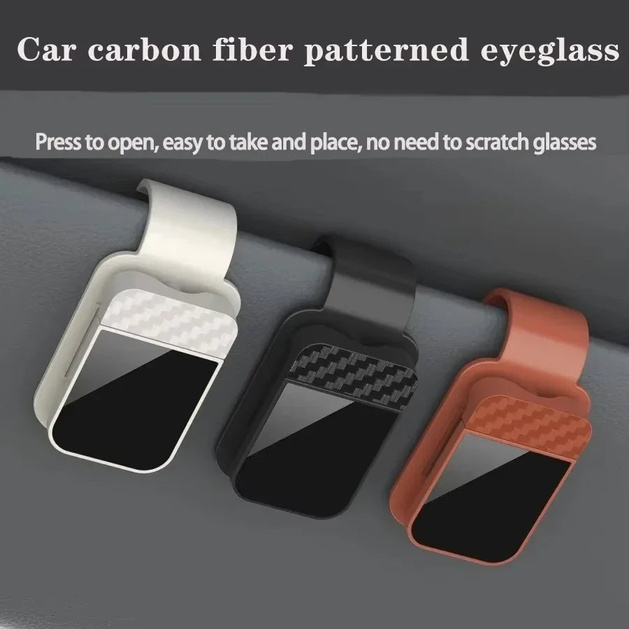 Car Sun Visor Glasses Holder & Card Clip | ABS Storage
