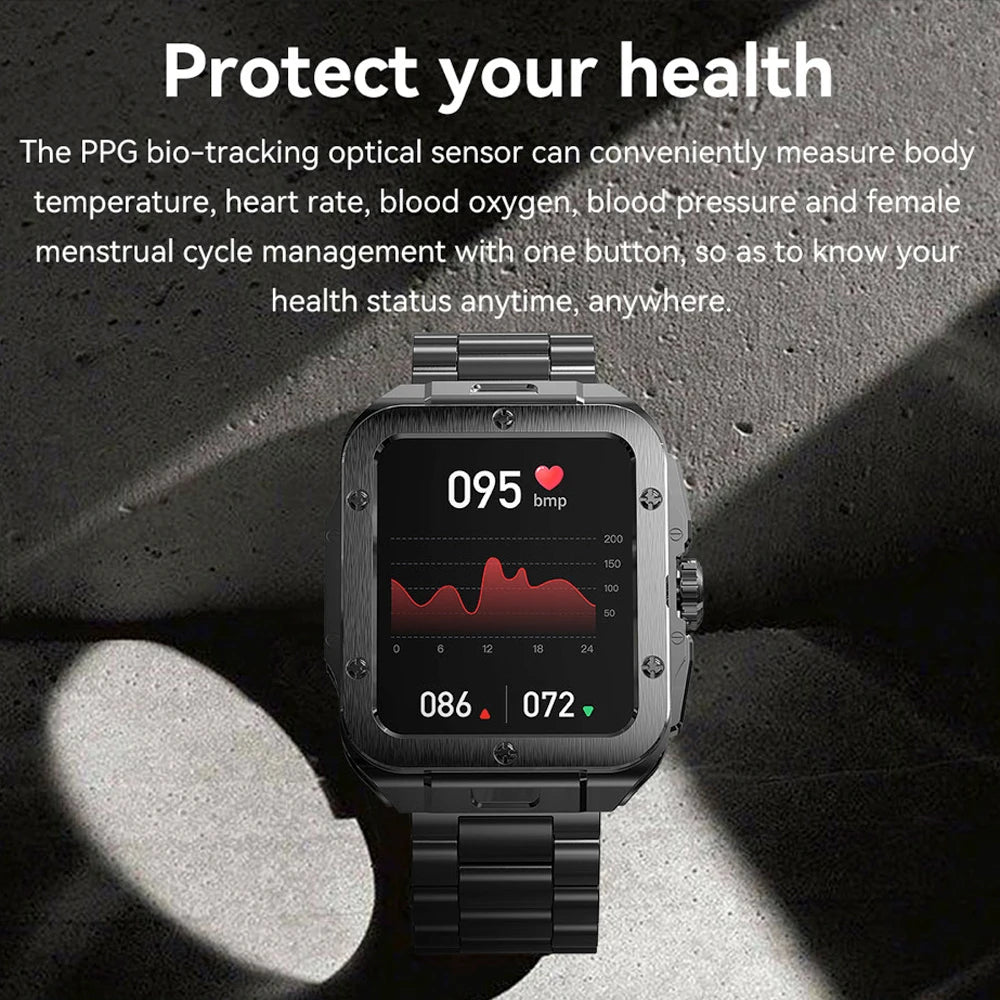 Health heartrate Monitor BT Call Smartwatch Women 1.85" HD Screen Smart Watch Men Fitness Tracker AI Voice Assistant Oasis Select