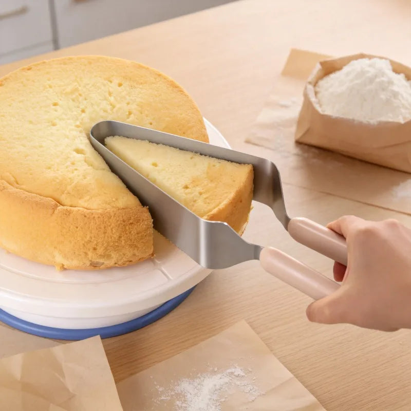 Fudge Dessert Slicing Processing Kitchen Tools Birthday Cake Slicer Cutter Triangular Stainless Steel Cutter Dessert Shop Cutter Oasis Select