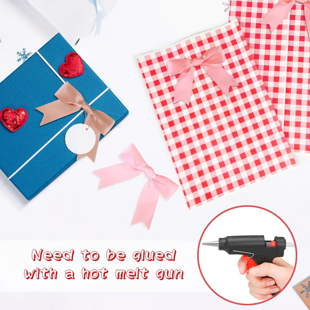 50pcs, decorative bow 3.35 inches, gift wrapping decoration, wedding, holiday and DIY crafts, birthday gifts, accessories Oasis Select