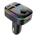 Car Charger Bluetooth 5.0 FM Transmitter Handsfree PD Type-C Dual USB Ambient Player MP3 Charger Type-C Wireless Light Oasis Select A1