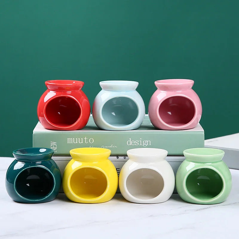 Ceramic Candle Heating Holder Essential Oil Burner Reed Diffuser Furnace Household Spa Salon Liqulid Aromatherapy Incense Burner Oasis Select