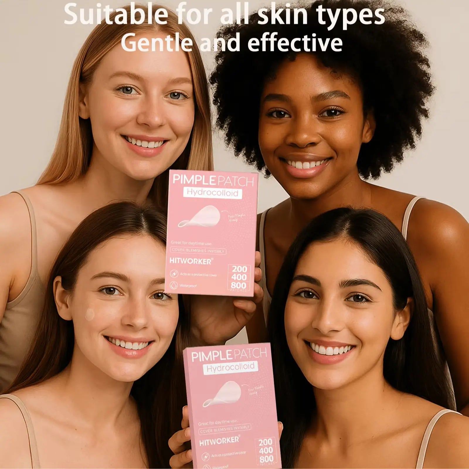 800/400/200pcs Colloidal Acne Patch - Alcohol free, odorless, effectively covers acne patches, suitable for all skin types Oasis Select