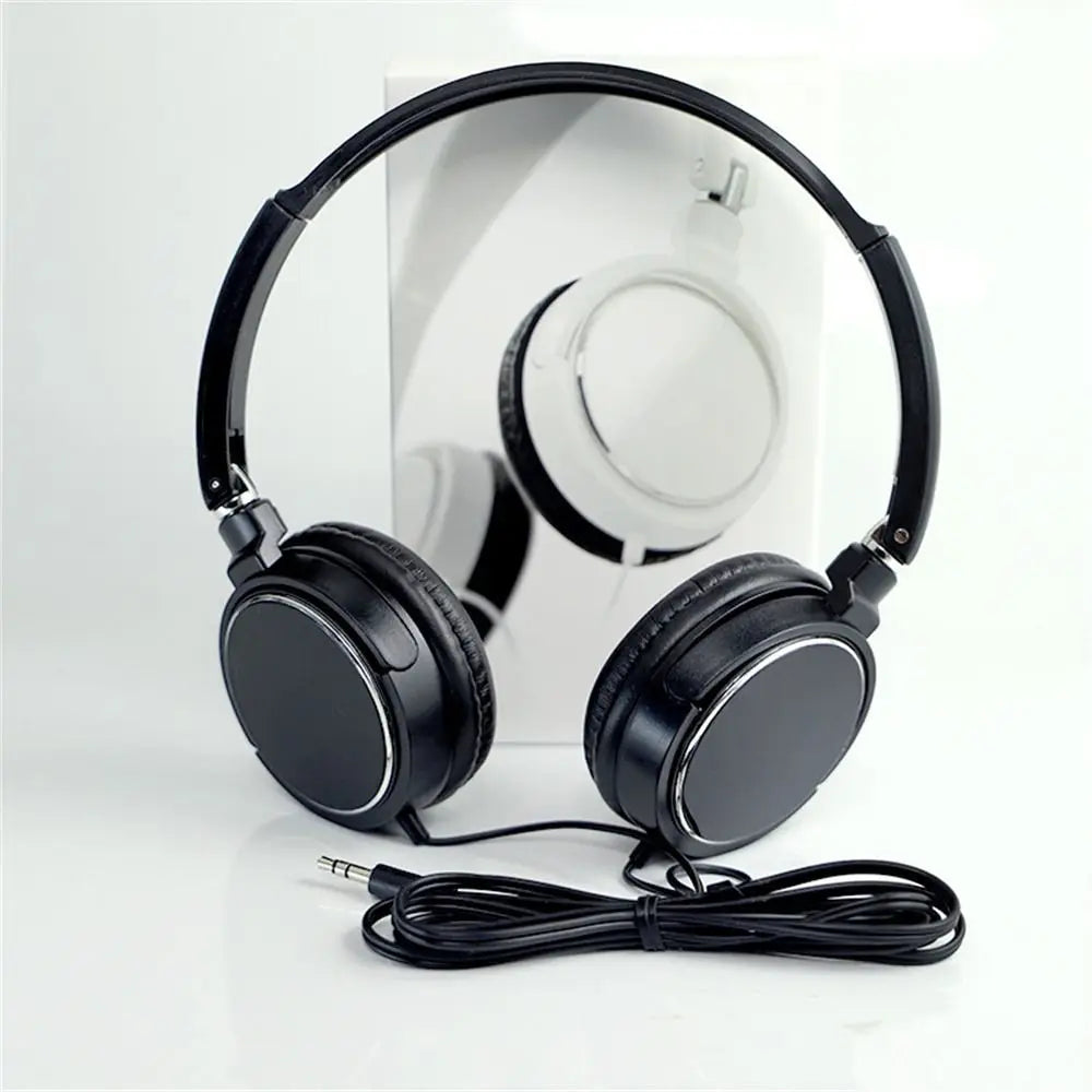 Universal Headphone Over Ear Foldable Wired Earphones HiFi Stereo Sound Portable Headset 3.5mm Oasis Select