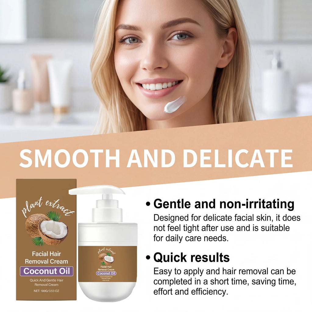 Coconut Hair Removal Cream – Painless, Gentle & Moisturizing Hair Removal Cream Oasis Select