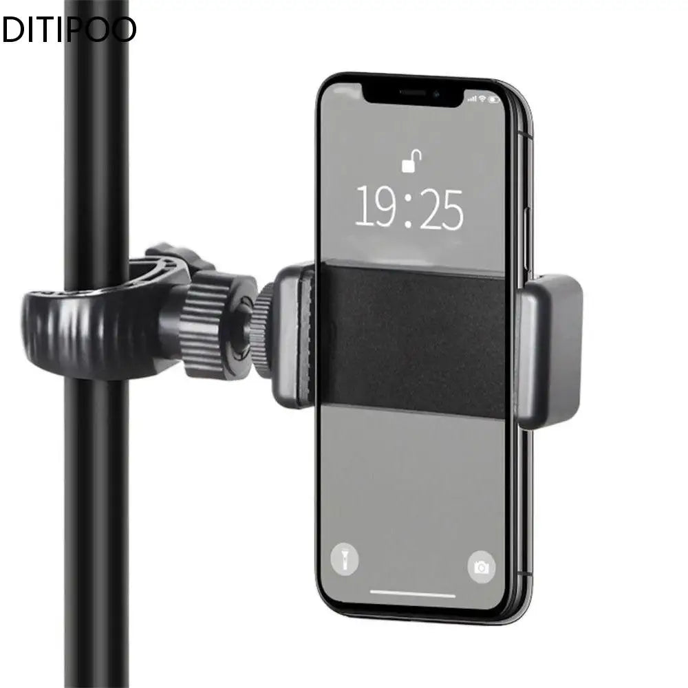 Phone Holder Mount Stand Microphone Stand Mount Tripod Phone Bracket Mobile Cell Support Clip For All Smartphones Oasis Select