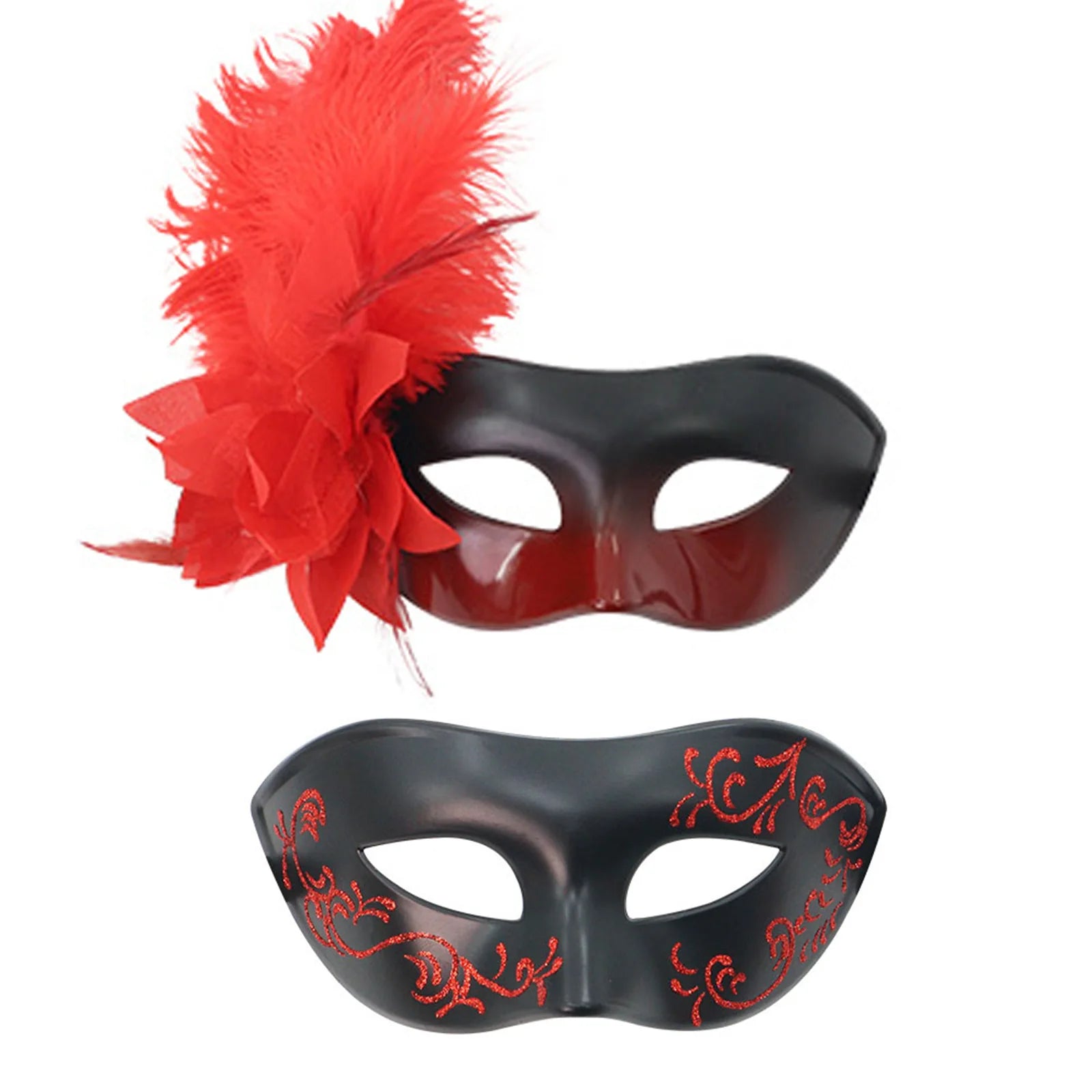 2-Pack Couple Masquerade Masks | DIY Halloween Carnival Party