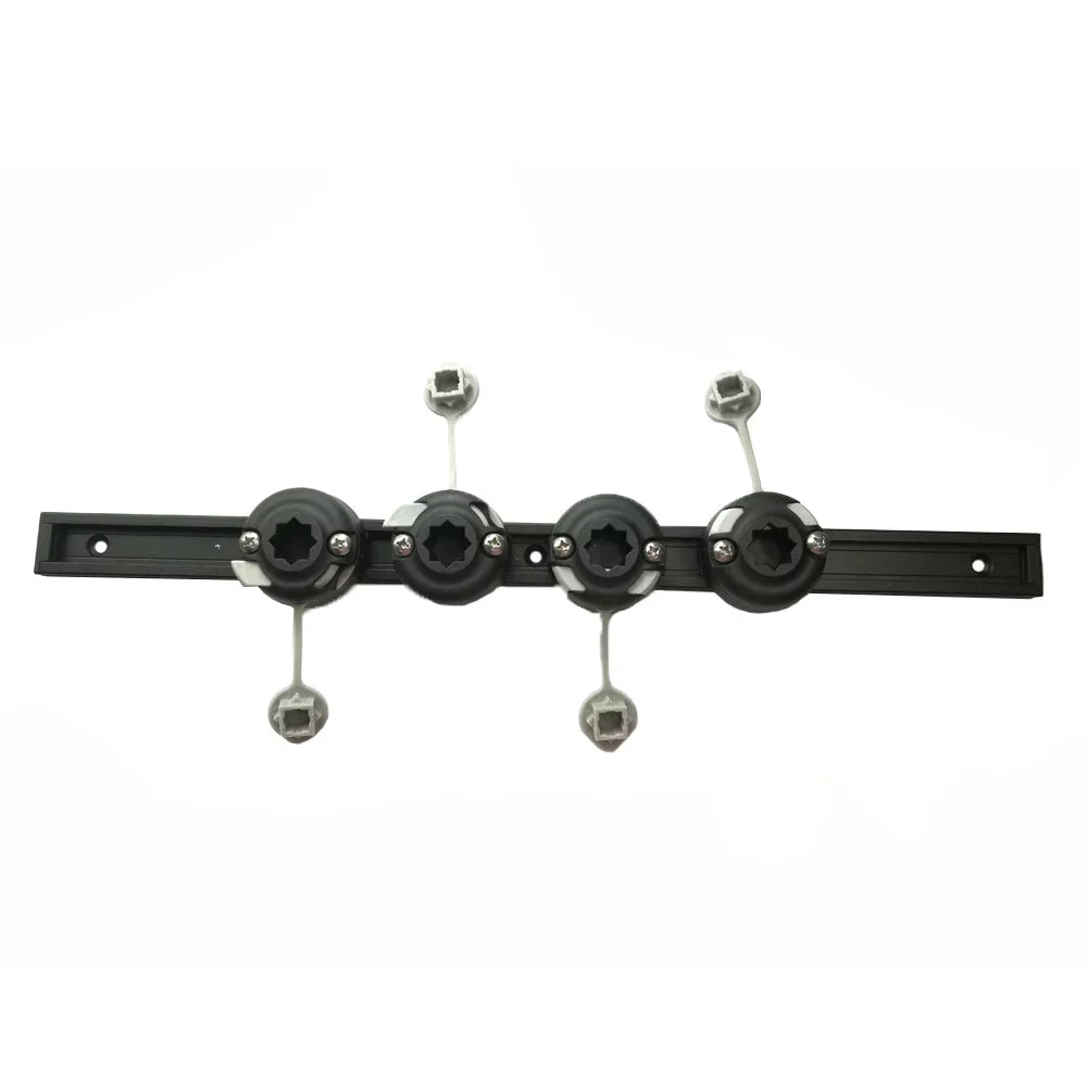 Kayak Aluminum Slide Track Rails Bracket with four Fishing Rod Holder Mounting Base DIY kayak systems Oasis Select